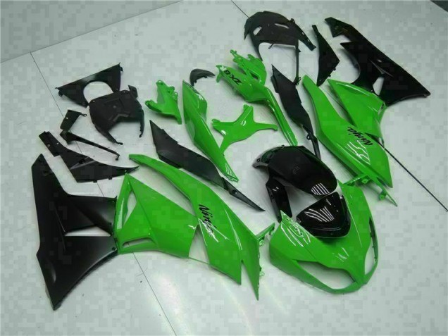 Cheap 2009-2012 Black Green Kawasaki ZX6R Motorcycle Bodywork Cheap 2009-2012 Black Green Kawasaki ZX6R Motorcycle Bodywork