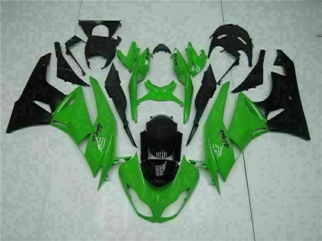 Cheap 2009-2012 Black Green Kawasaki ZX6R Motorcycle Bodywork Cheap 2009-2012 Black Green Kawasaki ZX6R Motorcycle Bodywork