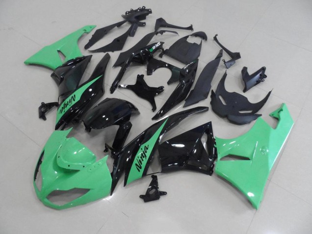 Cheap 2009-2012 Metallic Green Kawasaki ZX6R Motorbike Fairing Kits Cheap 2009-2012 Metallic Green Kawasaki ZX6R Motorbike Fairing Kits