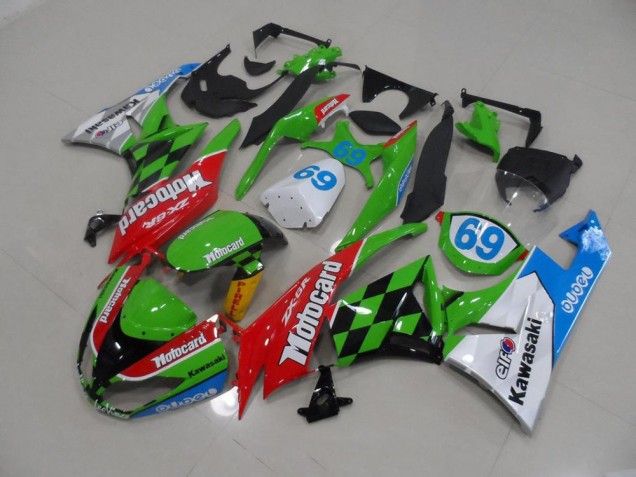 Cheap 2009-2012 Motocard Kawasaki ZX6R Motorcycle Fairings Kits