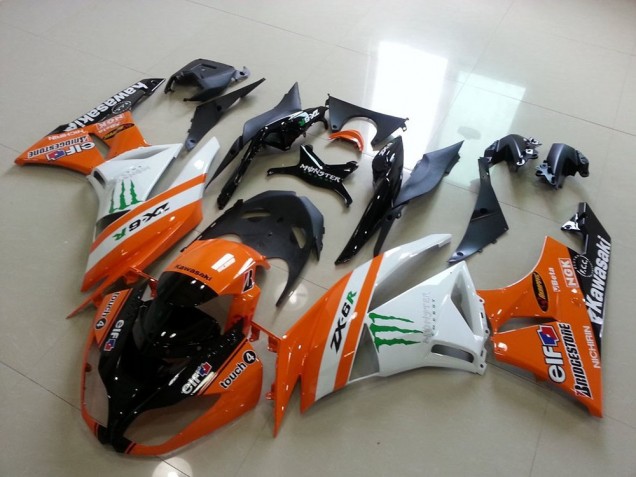 Cheap 2009-2012 Orange Monster Kawasaki ZX6R Motorcycle Replacement Fairings Cheap 2009-2012 Orange Monster Kawasaki ZX6R Motorcycle Replacement Fairings