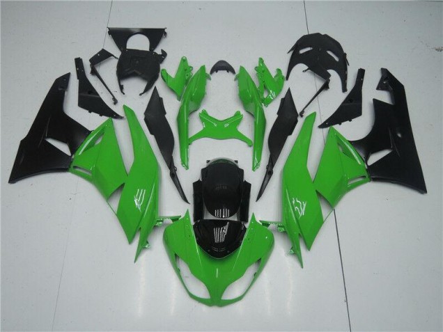 Cheap 2009-2012 Green Black Kawasaki ZX6R Replacement Motorcycle Fairings Cheap 2009-2012 Green Black Kawasaki ZX6R Replacement Motorcycle Fairings