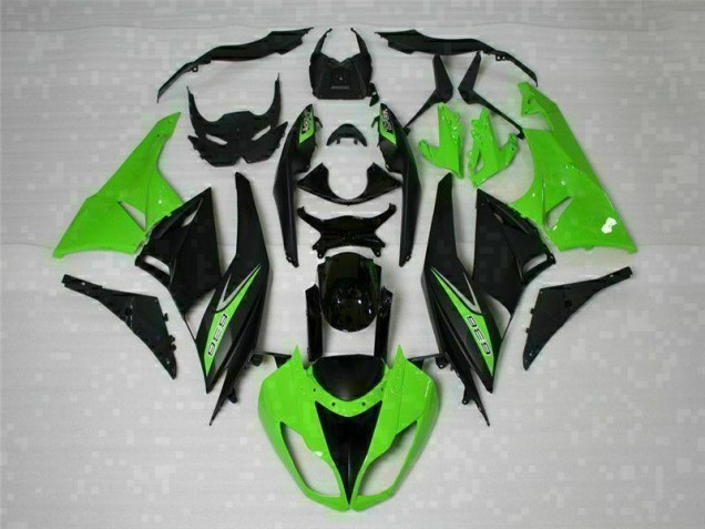 Cheap 2009-2012 Black Green 636 Kawasaki ZX6R Motorcycle Bodywork Cheap 2009-2012 Black Green 636 Kawasaki ZX6R Motorcycle Bodywork