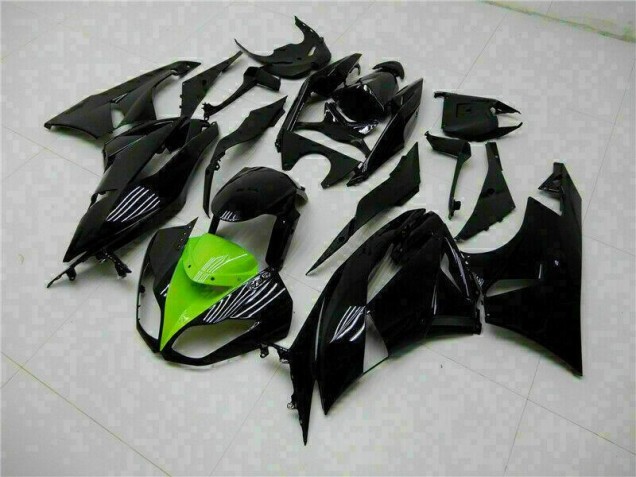 Cheap 2009-2012 Black Green Kawasaki ZX6R Moto Fairings Cheap 2009-2012 Black Green Kawasaki ZX6R Moto Fairings