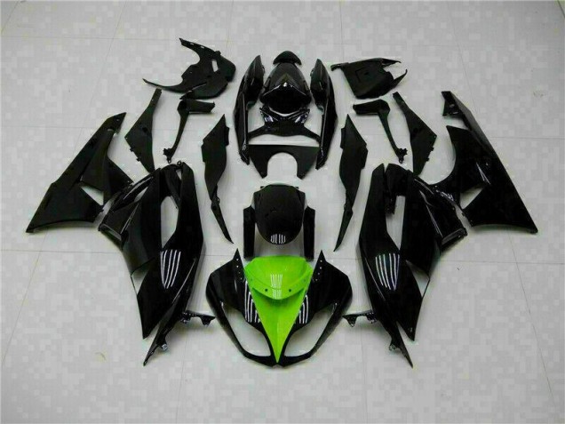 Cheap 2009-2012 Black Green Kawasaki ZX6R Moto Fairings Cheap 2009-2012 Black Green Kawasaki ZX6R Moto Fairings
