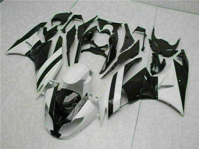 Cheap 2009-2012 White Black Kawasaki ZX6R Motorcycle Replacement Fairings Cheap 2009-2012 White Black Kawasaki ZX6R Motorcycle Replacement Fairings