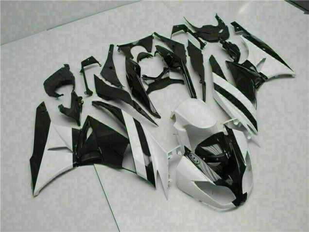 Cheap 2009-2012 White Black Kawasaki ZX6R Motorcycle Replacement Fairings Cheap 2009-2012 White Black Kawasaki ZX6R Motorcycle Replacement Fairings