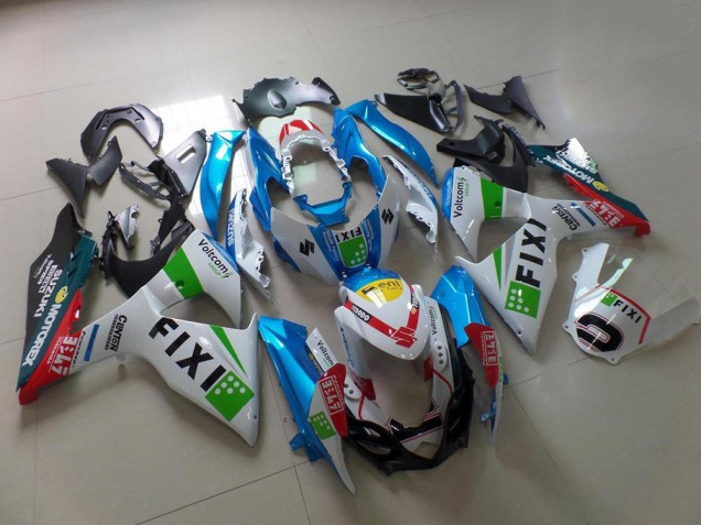 Cheap 2009-2016 Light Blue Fixi Suzuki GSXR 1000 K9 Motorcycle Fairing Kits Cheap 2009-2016 Light Blue Fixi Suzuki GSXR 1000 K9 Motorcycle Fairing Kits