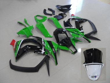 Cheap 2011-2015 Green and Black Kawasaki ZX10R Motorcycle Fairings Kits