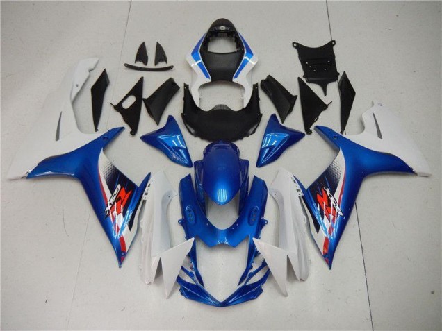 Cheap 2011-2021 Blue White Suzuki GSXR 600/750 Motorcycle Replacement Fairings Cheap 2011-2021 Blue White Suzuki GSXR 600/750 Motorcycle Replacement Fairings