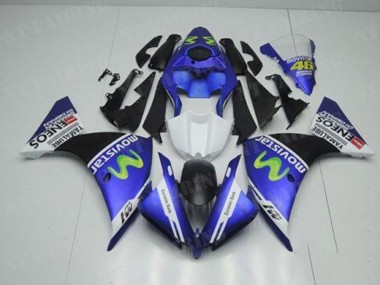 Cheap 2012-2014 Blue White Black Yamaha YZF R1 Motorcycle Replacement Fairings