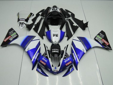 Cheap 2012-2014 Blue Black Sterilgarda Yamaha YZF R1 Motorcycle Fairing Kit