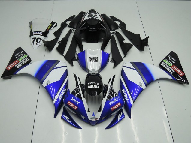Cheap 2012-2014 Blue Black Sterilgarda Yamaha YZF R1 Motorcycle Fairing Kit