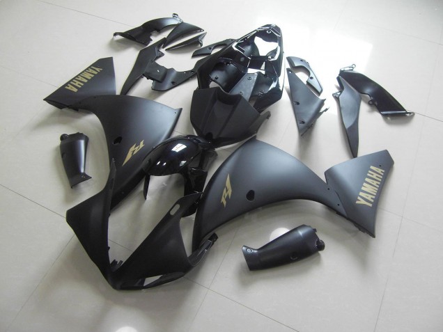 Cheap 2012-2014 Matte Black Gold Sticker Yamaha YZF R1 Motor Bike Fairings Cheap 2012-2014 Matte Black Gold Sticker Yamaha YZF R1 Motor Bike Fairings