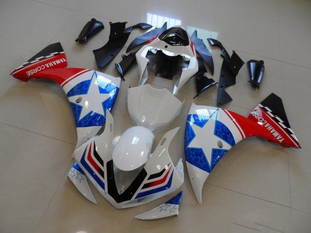 Cheap 2012-2014 White Black Ducati Star Yamaha YZF R1 Motorcyle Fairings Cheap 2012-2014 White Black Ducati Star Yamaha YZF R1 Motorcyle Fairings