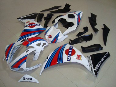 Cheap 2012-2014 White Black Martini Yamaha YZF R1 Replacement Fairings