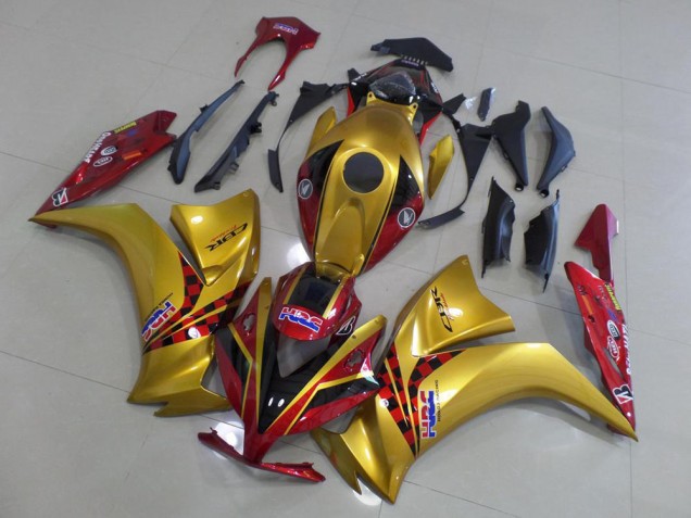 Cheap 2012-2016 Gold and Dark Red Honda CBR1000RR Motor Fairings