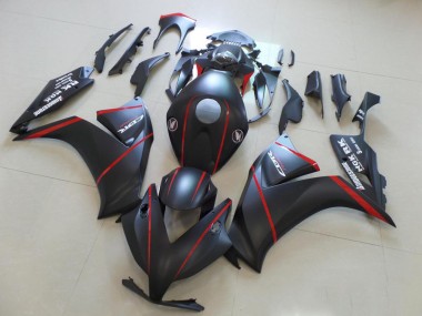 Cheap 2012-2016 Matte Bladk with Red Stripe Honda CBR1000RR Motorcycle Fairings Kits