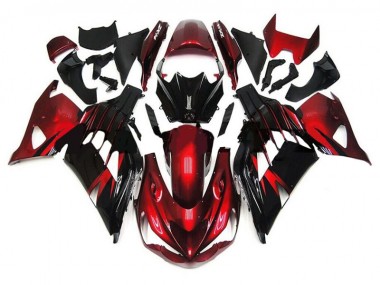 Cheap 2012-2021 Red Black Kawasaki ZX14R ZZR1400 Motorbike Fairings
