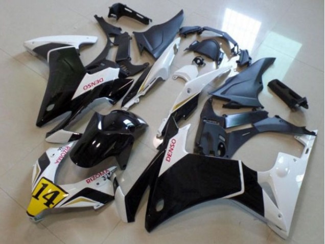 Cheap 2013-2015 Black White Denso Rizoma 14 Honda CBR500RR Bike Fairings