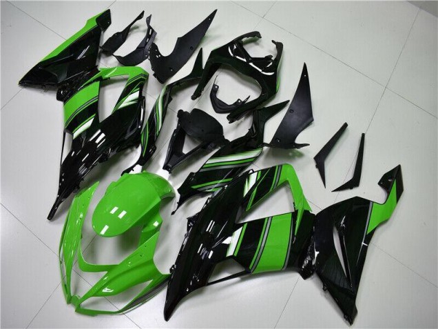 Cheap 2013-2018 Green Black Kawasaki ZX6R Motorcycle Fairings Cheap 2013-2018 Green Black Kawasaki ZX6R Motorcycle Fairings