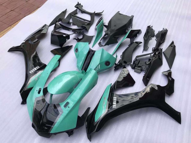 Cheap 2015-2019 Black Blue Yamaha YZF R1 Bike Fairing Kit