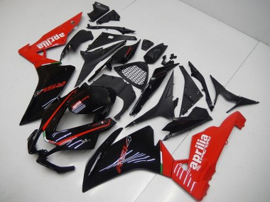 Cheap 2009-2015 Black Red Aprilia RSV4 Motorcycle Replacement Fairings