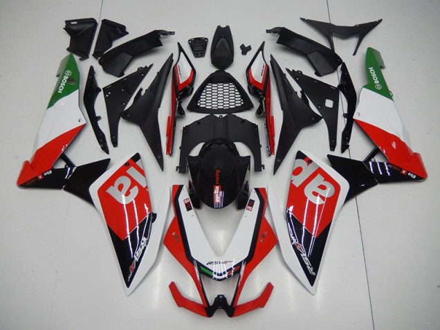 Cheap 2009-2015 Black Red Aprilia RSV4 Motorcyle Fairings