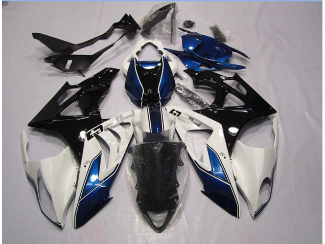 Cheap 2009-2014 White Blue BMW S1000RR Replacement Fairings Cheap 2009-2014 White Blue BMW S1000RR Replacement Fairings
