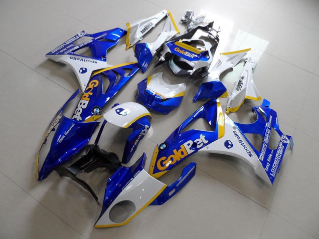 Cheap 2009-2014 Blue White GoldBet BMW S1000RR Motorcycle Fairings Kit Cheap 2009-2014 Blue White GoldBet BMW S1000RR Motorcycle Fairings Kit