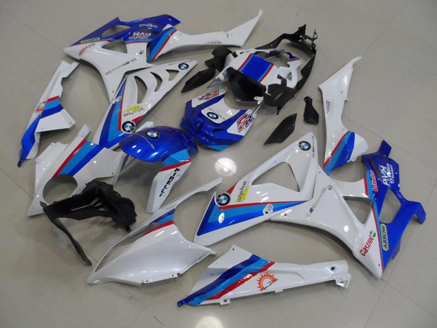 Cheap 2009-2014 Blue White BMW S1000RR Motorbike Fairing