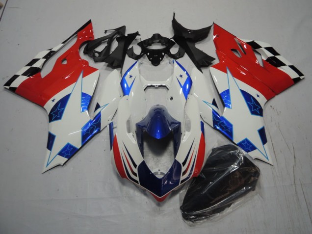 Cheap 2011-2014 White Blue Red Ducati 1199 Bike Fairing Cheap 2011-2014 White Blue Red Ducati 1199 Bike Fairing