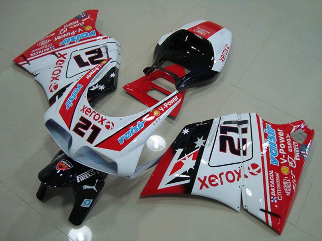 Cheap 1993-2005 Red White Xerox 21 Ducati 748 916 996 996S Bike Fairing Cheap 1993-2005 Red White Xerox 21 Ducati 748 916 996 996S Bike Fairing