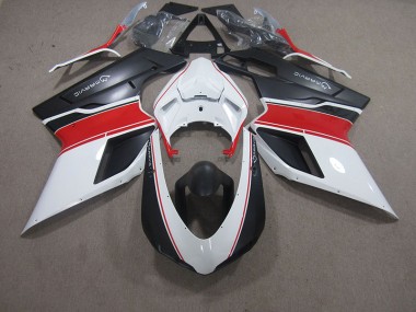 Cheap 2007-2014 White Red Black Marvic Ducati 848 Motorcycle Fairings Kit