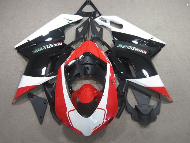 Cheap 2007-2014 Black Red White Ducati 848 Motorcylce Fairings