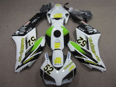 Cheap 2004-2005 White Green Hannspree 52 Honda CBR1000RR Replacement Motorcycle Fairings