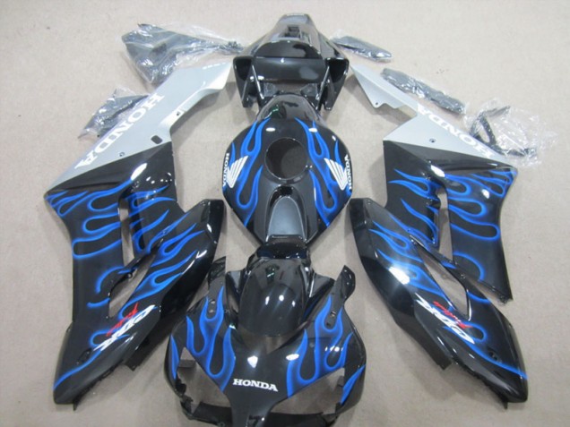 Cheap 2004-2005 Black Blue Flame Honda CBR1000RR Motorcycle Fairing