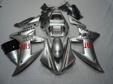 Cheap 2004-2005 Silver Red Fiat Honda CBR1000RR Motorcycle Fairings