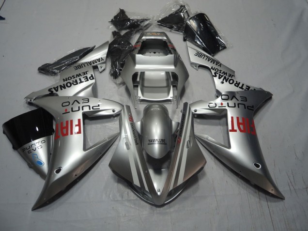 Cheap 2004-2005 Silver Red Fiat Honda CBR1000RR Motorcycle Fairings