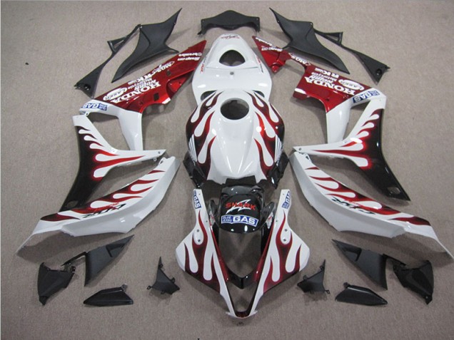 Cheap 2004-2005 White Red Flame SHARK Honda CBR1000RR Motorbike Fairing