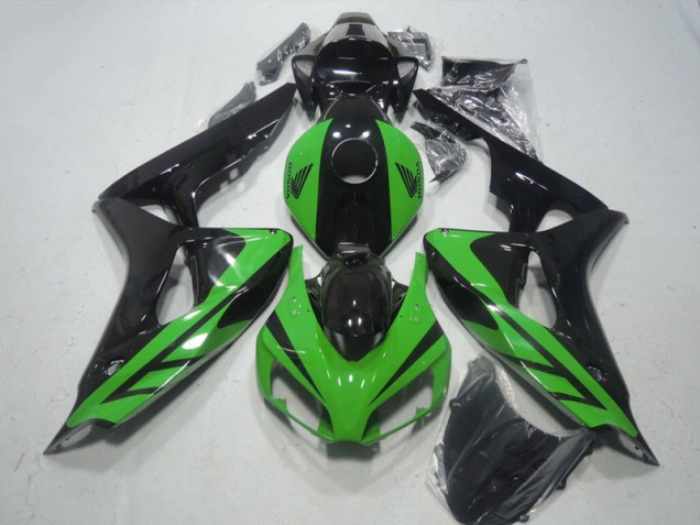 Cheap 2006-2007 Black Green Honda CBR1000RR Motorcylce Fairings