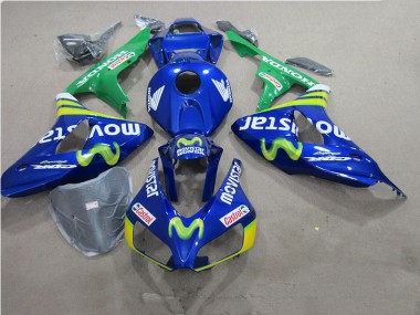 Cheap 2006-2007 Blue Movistar Castrol Honda CBR1000RR Motorbike Fairings