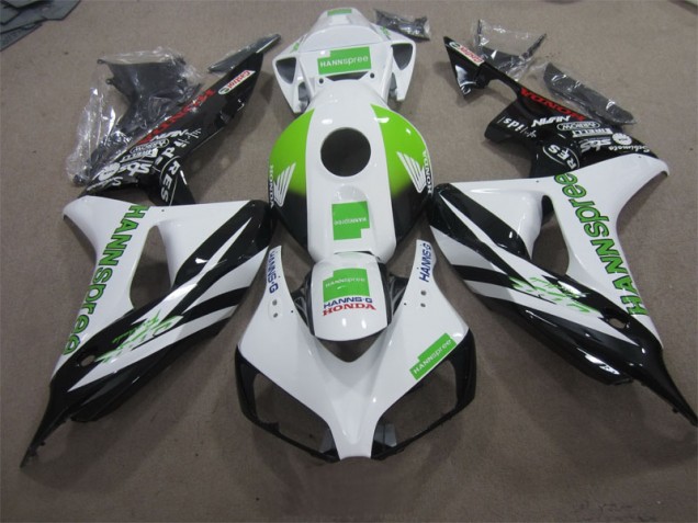 Cheap 2006-2007 White Green Hannspree Honda CBR1000RR Motorcycle Fairing Cheap 2006-2007 White Green Hannspree Honda CBR1000RR Motorcycle Fairing
