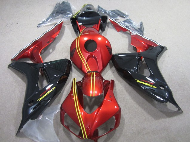 Cheap 2006-2007 Black Red Yellow Honda CBR1000RR Motorcycle Fairing Kit Cheap 2006-2007 Black Red Yellow Honda CBR1000RR Motorcycle Fairing Kit