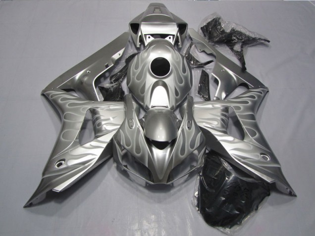 Cheap 2006-2007 Silver Flame Honda CBR1000RR Bike Fairings Cheap 2006-2007 Silver Flame Honda CBR1000RR Bike Fairings