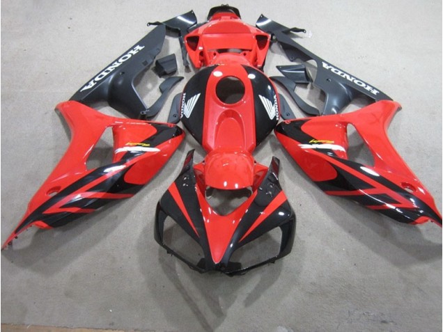Cheap 2006-2007 Red Black Fireblade Honda CBR1000RR Motorbike Fairing
