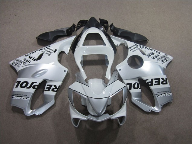 Cheap 2001-2003 Silver Repsol Honda CBR600 F4i Motor Fairings Cheap 2001-2003 Silver Repsol Honda CBR600 F4i Motor Fairings