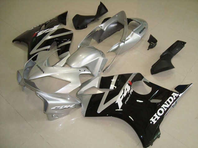 Cheap 2004-2007 Black Silver Honda CBR600 F4i Motorbike Fairings