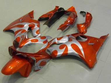 Cheap 2004-2007 Orange Silver Honda CBR600 F4i Motor Bike Fairings