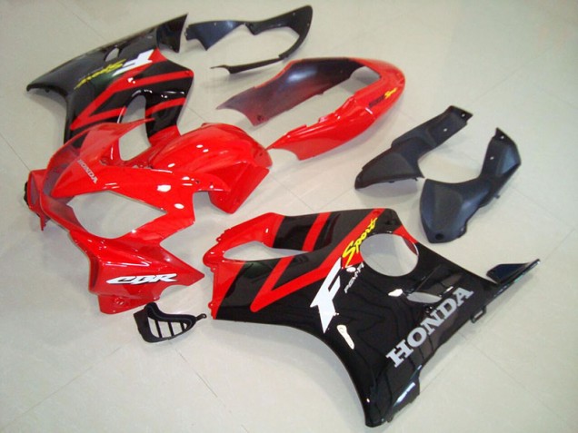 Cheap 2004-2007 Black Red Honda CBR600 F4i Bike Fairing Kit Cheap 2004-2007 Black Red Honda CBR600 F4i Bike Fairing Kit